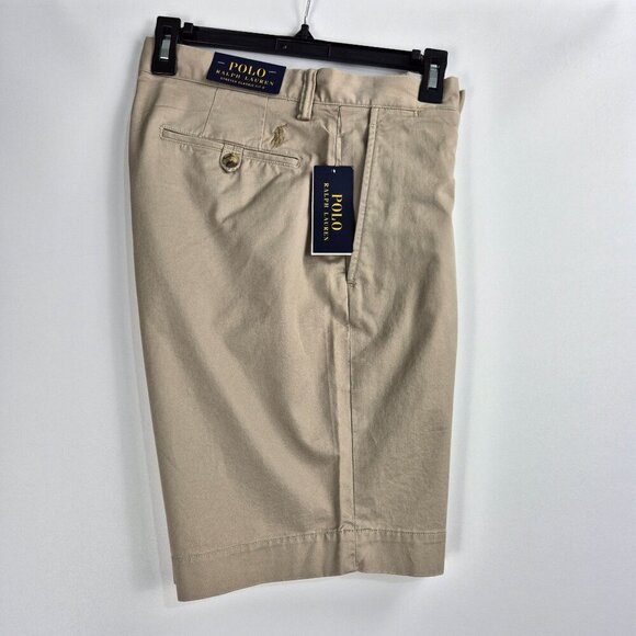 Polo Ralph Lauren Men's Stretch Classic Fit 9" Shorts Size 30 Beige Cotton-Blend - Picture 6 of 12